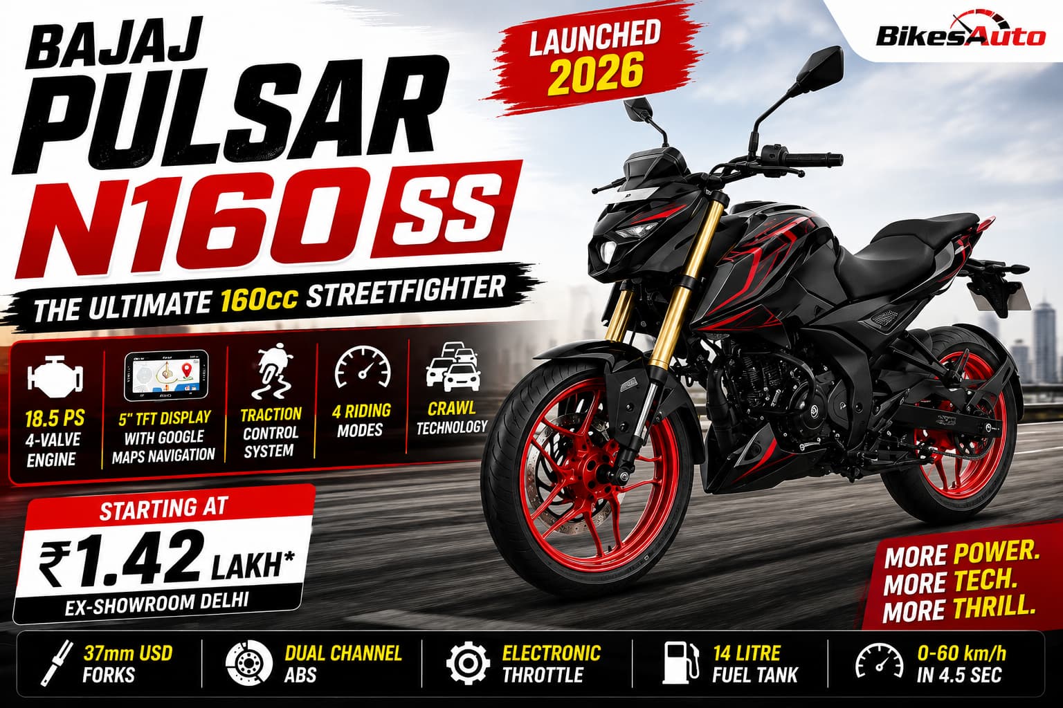 Bajaj Pulsar N160 SS