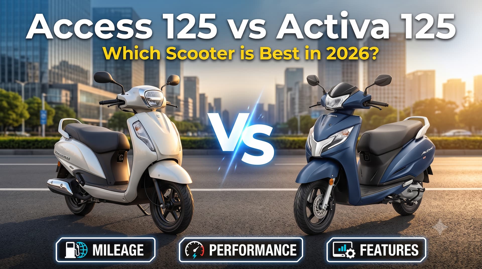 Suzuki Access 125 vs Honda Activa 125