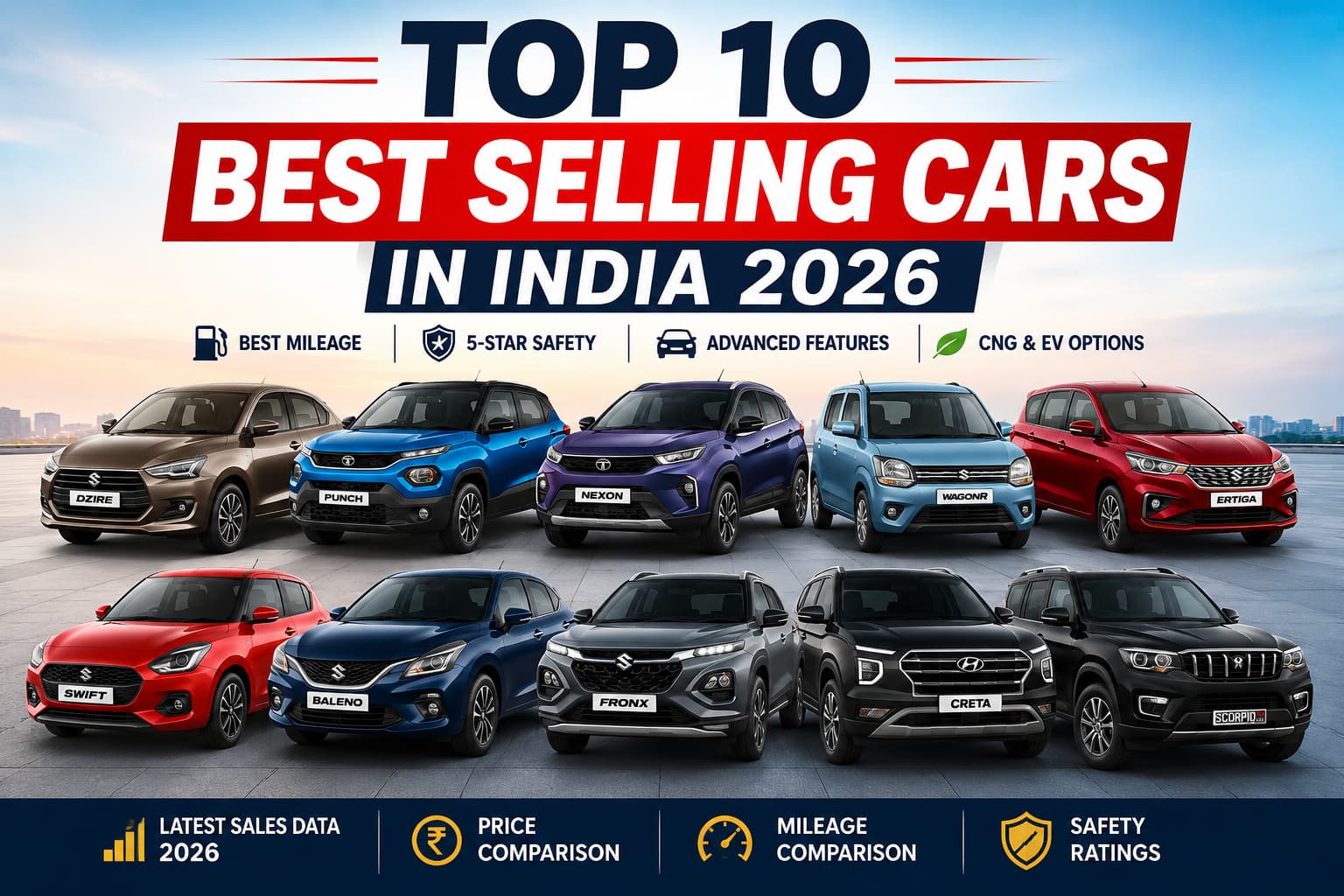 Top 10 Best Selling Cars in India