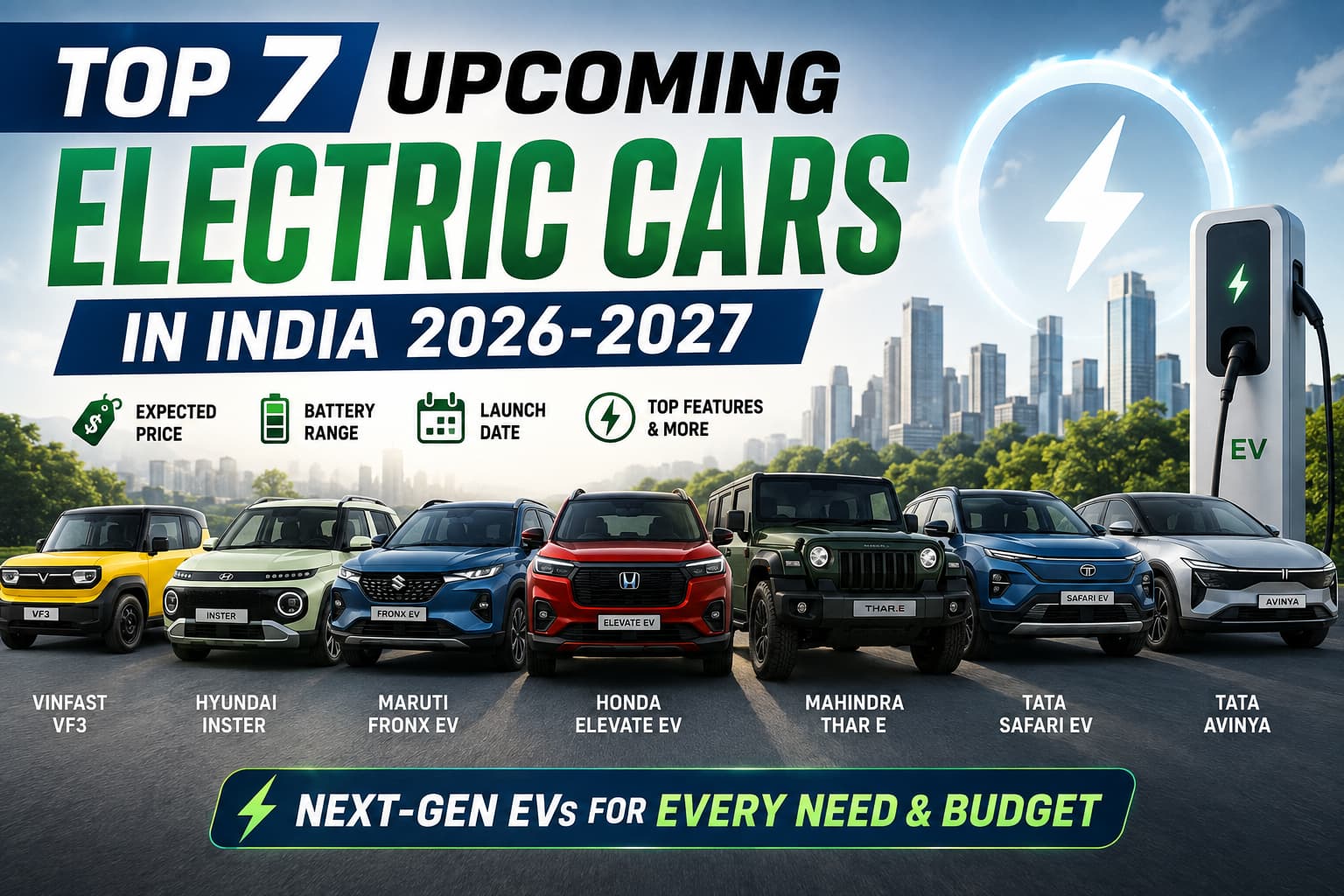 upcoming electric cars in India